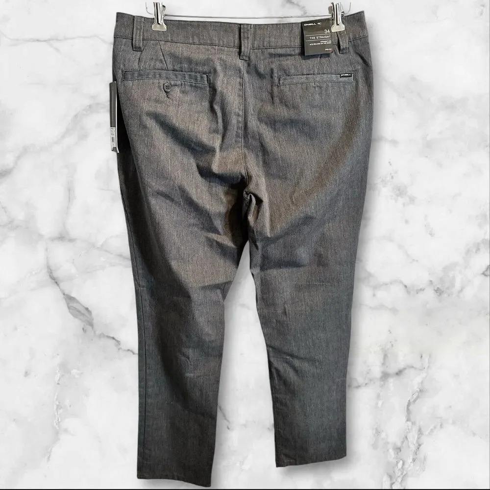 o'neill‎ contact striaght mens pants Gray Size 34 36x32